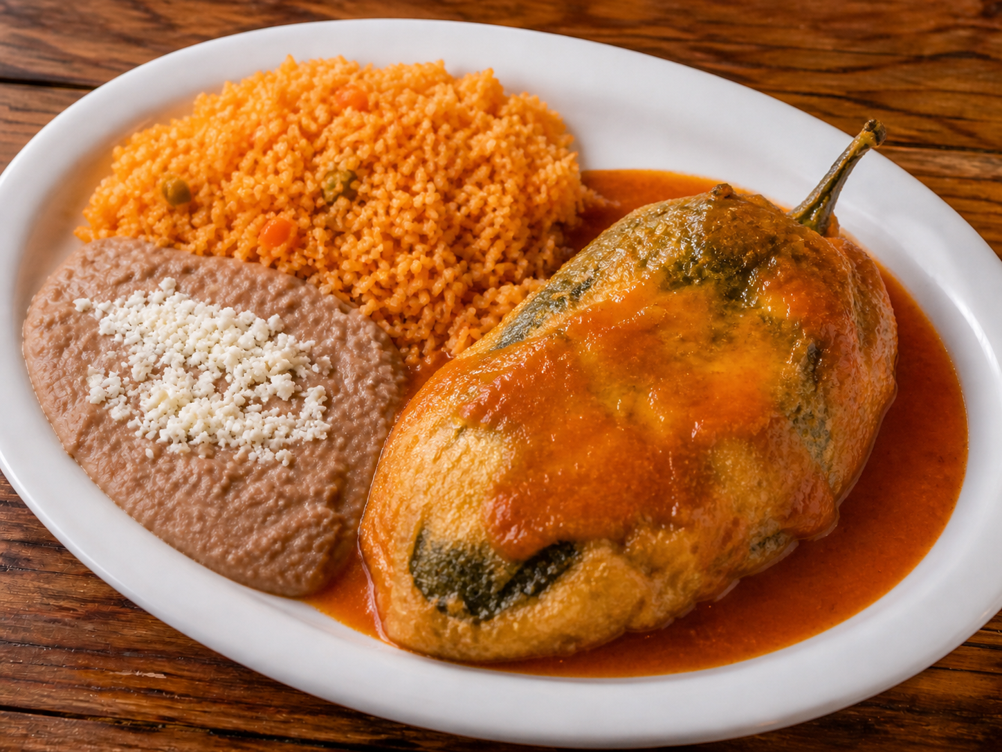 Chile rellenos plate