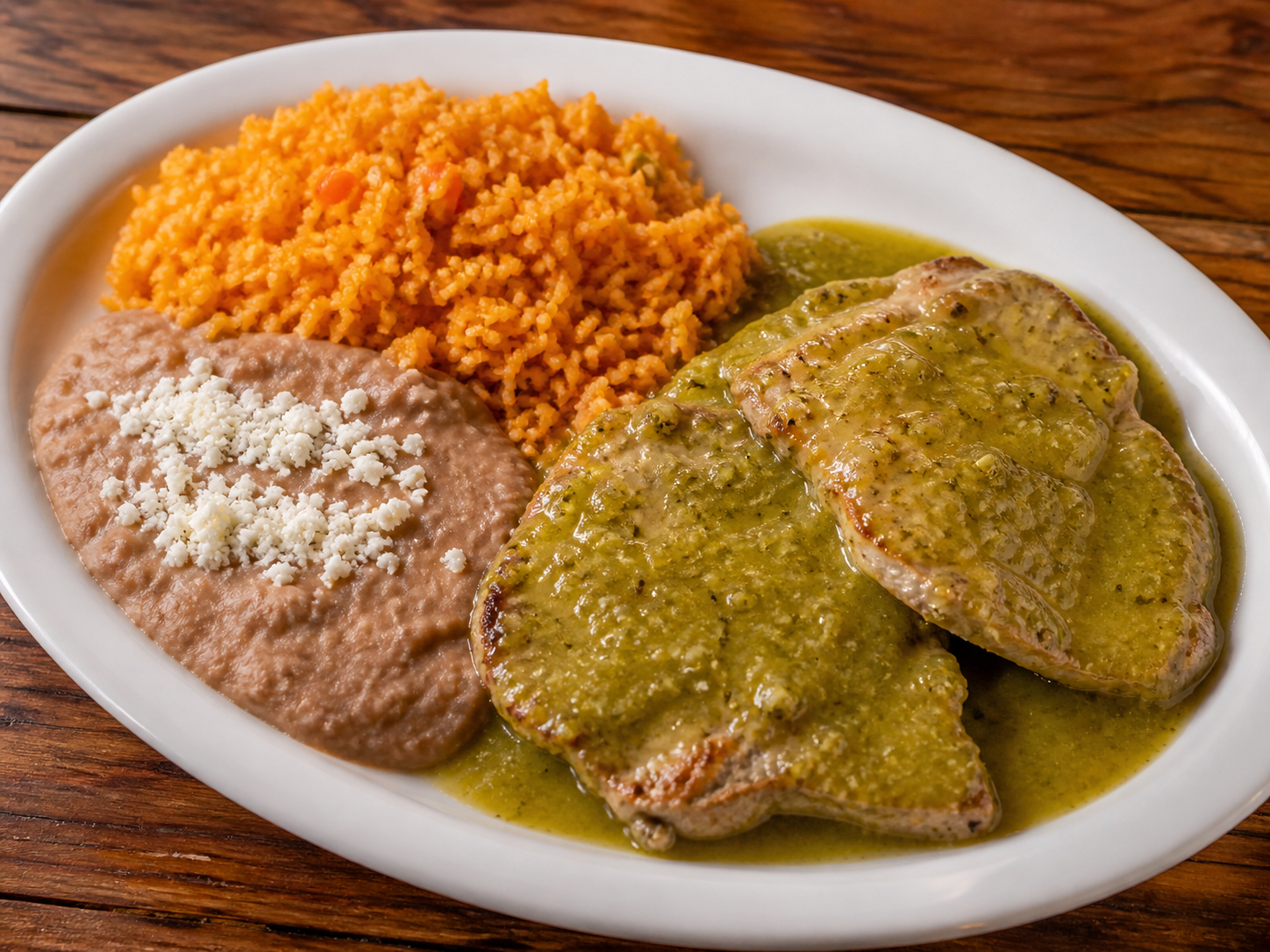 Pork chops plate