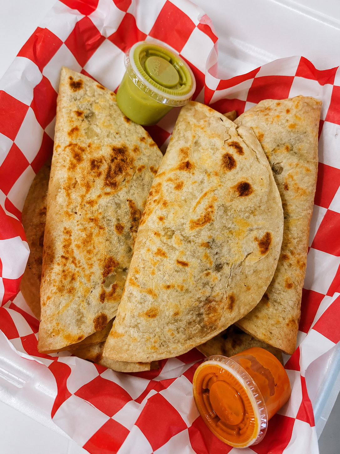 Quesadillas with your choice of meat